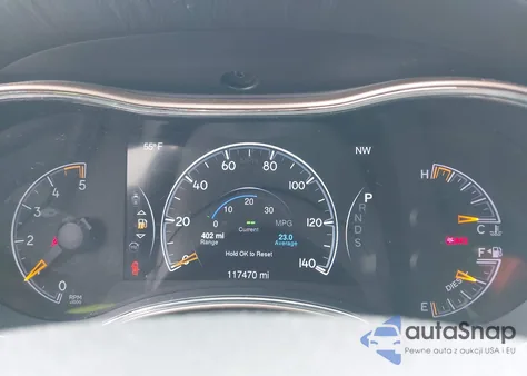 2014 Jeep Grand Cherokee Overland z USA, uszkodzony, nr VIN 1C4RJFCMXEC417525